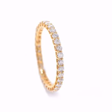 Picture of Magnificent Yellow Gold & Diamond Alliance Ring