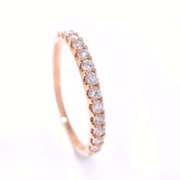Picture of Shinny Half-Turn Diamond Alliance Ring