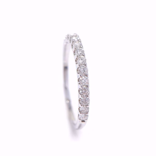 Picture of Attractive White Diamond Half-Turn Alliance Ring