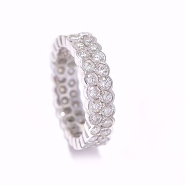 Picture of Double Band White Diamond Alliance Ring