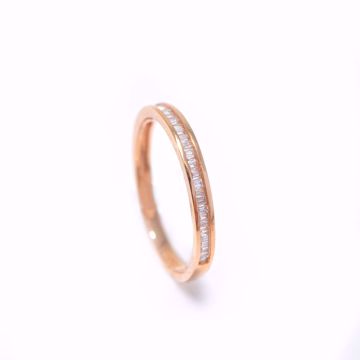 Picture of Trendy Pink Gold & Diamond Alliance Ring