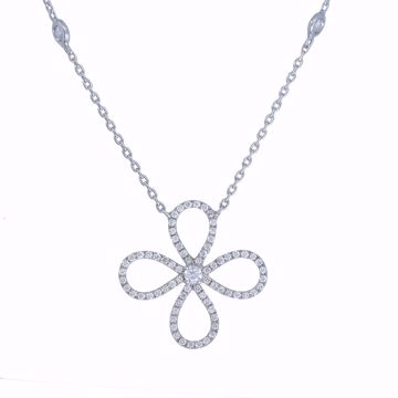 Picture of The Curvy Diamond Cross Necklace