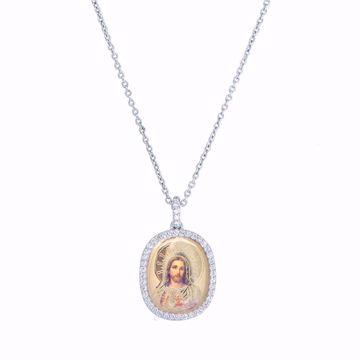 Picture of Diamond Jesus Icon Necklace