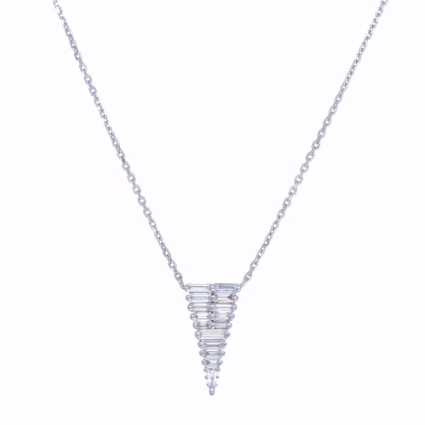Picture of Fancy Geometrical Triangle Diamond Necklace