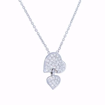 Picture of Engaging White Heart Diamond Necklace