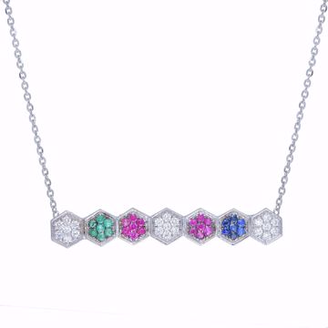 Picture of The Distinctive Four Gemstones Necklace