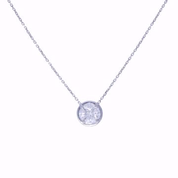 Picture of Timeless White Diamond Illusion Necklace