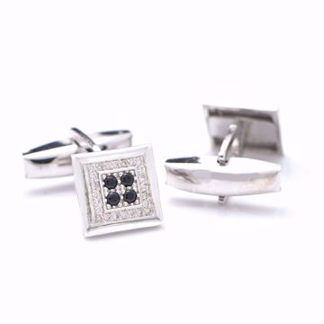 Picture of Square White Diamond Cufflinks
