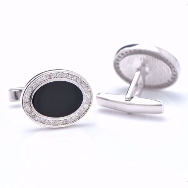 Picture of Black Oval Cufflinks