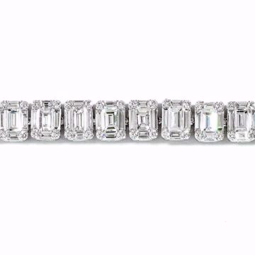 Picture of White Diamond Bangle Bracelet