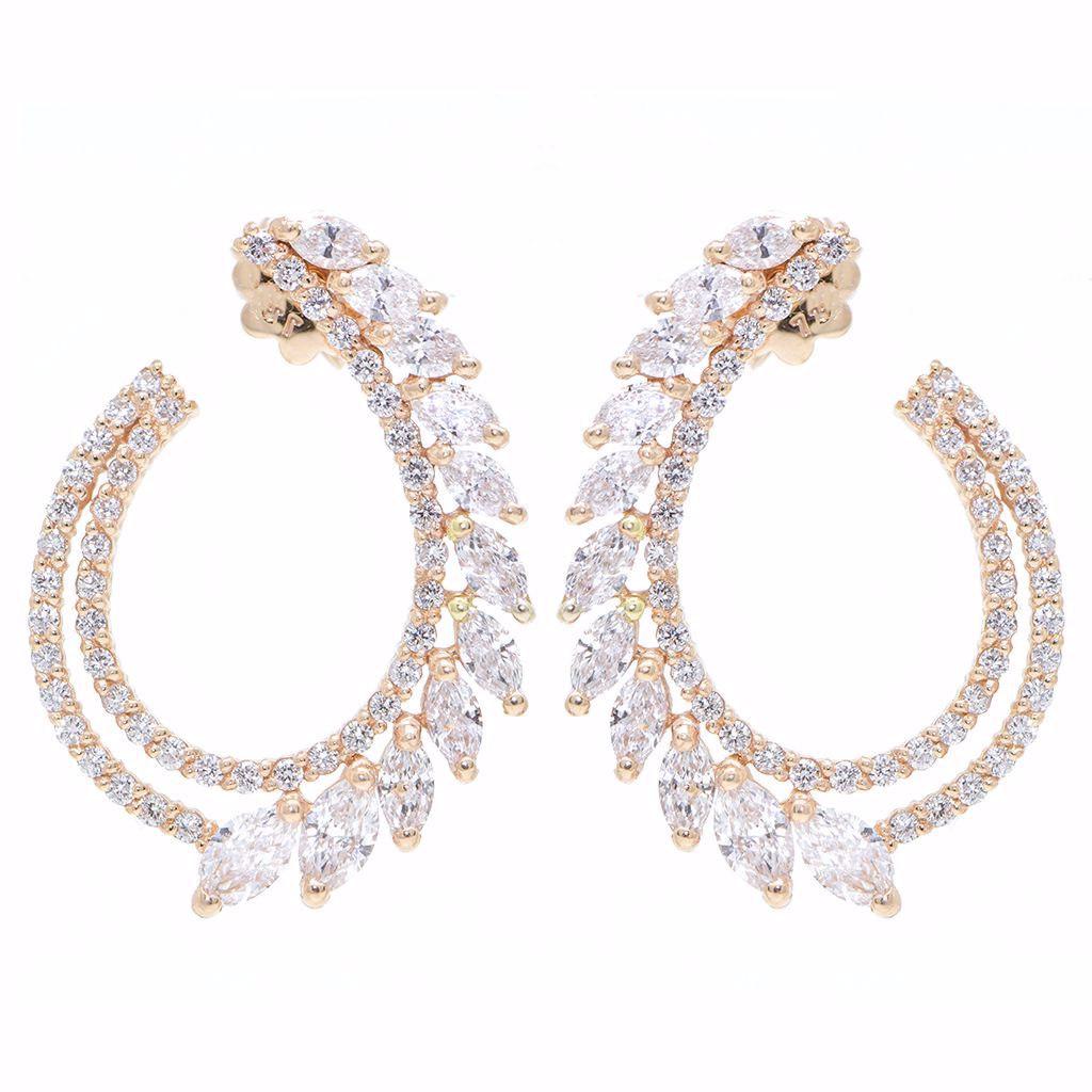 Shiny Diamond Earrings | Joud Soutou Jewelry | Gold, Diamonds & Watches ...
