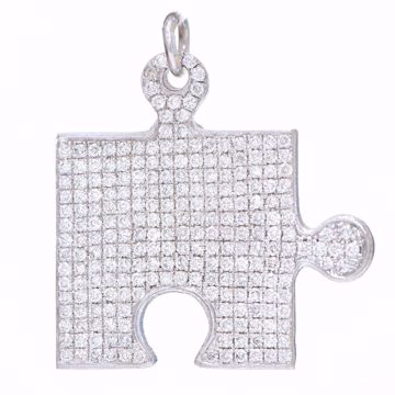 Picture of White Diamond Puzzle Pendant