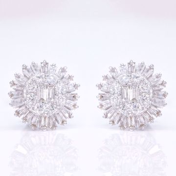 Picture of Sunflower Diamond Earrings