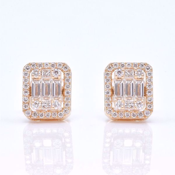 Picture of Classy White Diamond Earrings