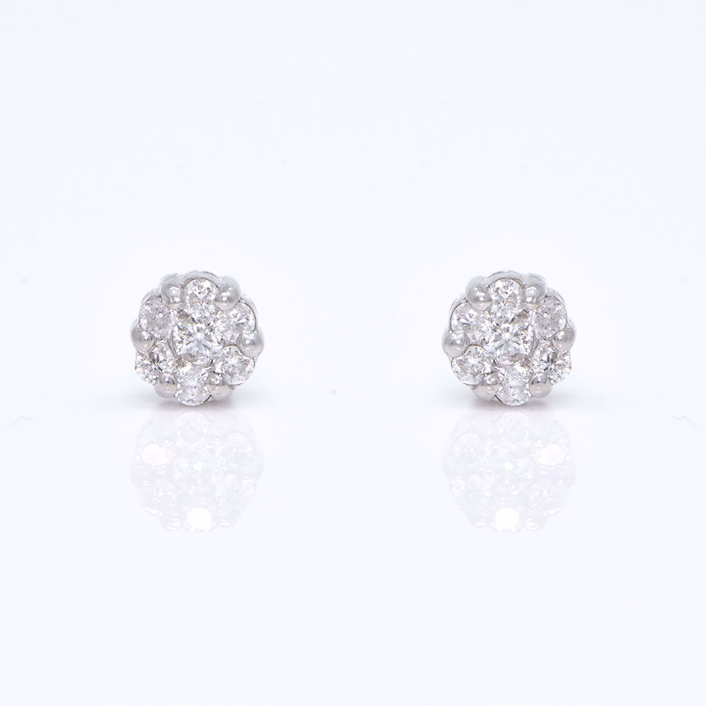 Tiny Diamond Illusion Earrings | Joud Soutou Jewelry | Gold, Diamonds ...
