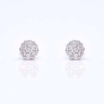 Picture of Tiny Diamond Illusion Earrings