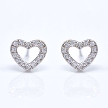 Picture of Diamond Heart Earrings
