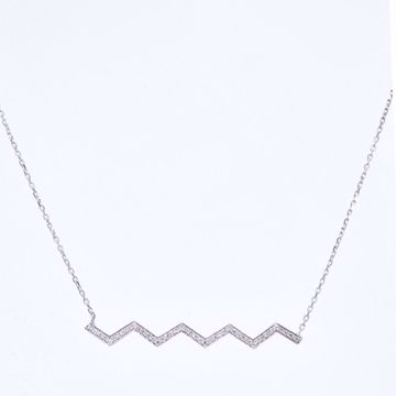 Picture of Stylish White Diamond Necklace