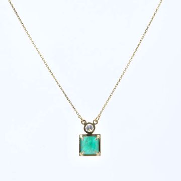 Picture of Diamond & Emerald Pendant - JRS Handmade Jewelry Collection
